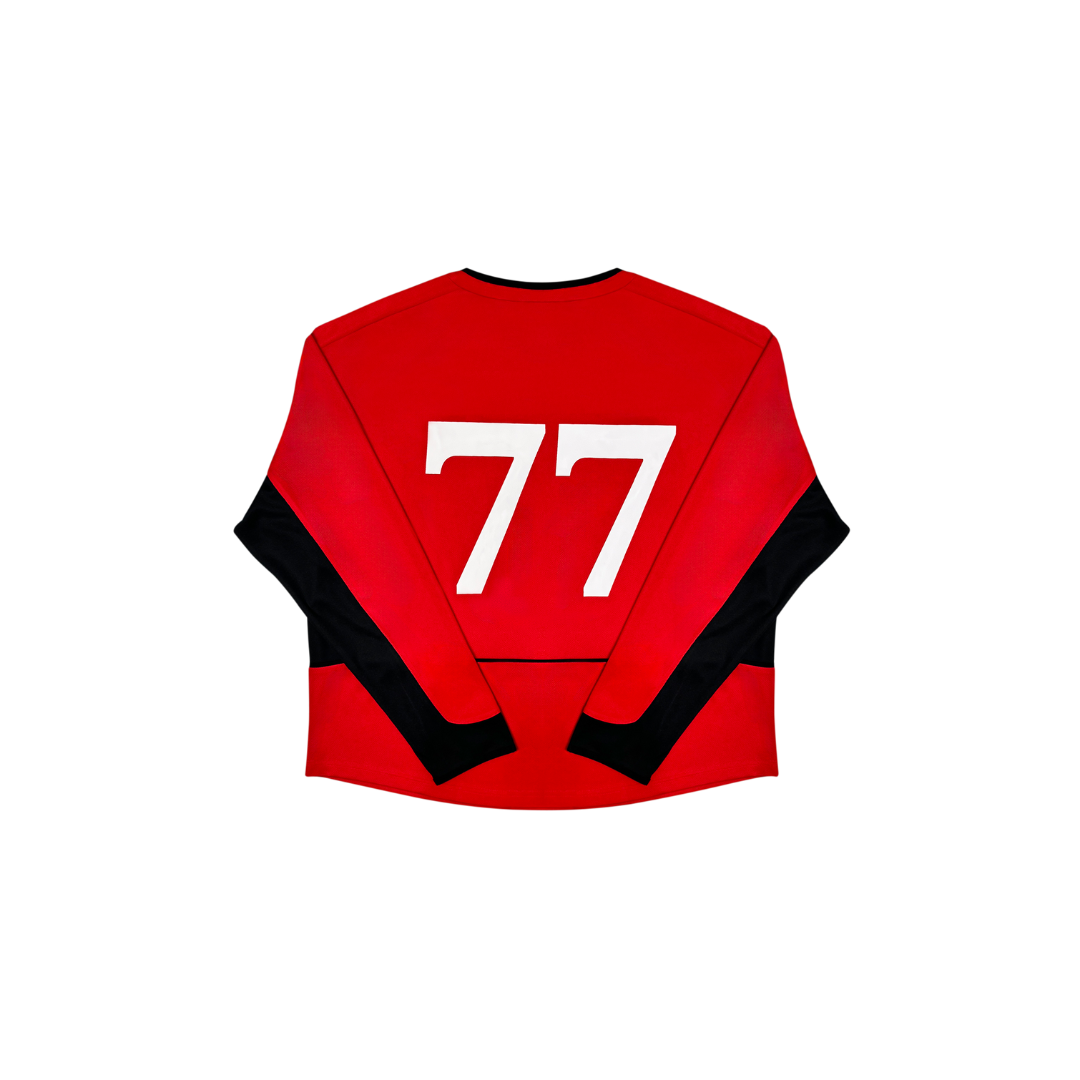 (SALE) TND Football Jersey (Red) (Long Sleeve)